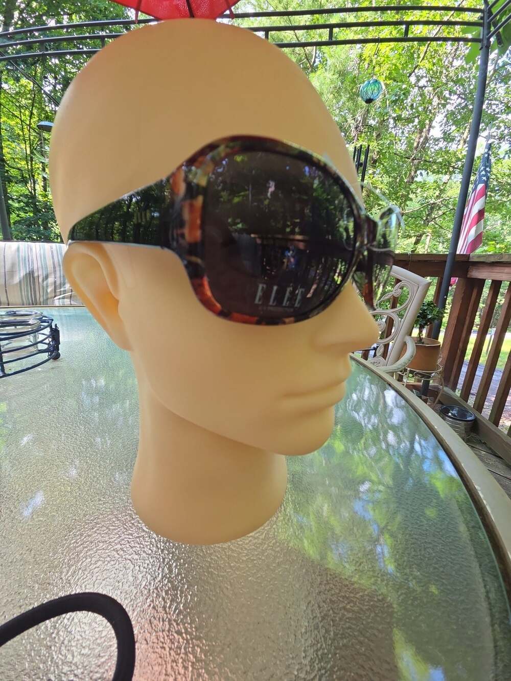 ELLE Women's Oversized Tortoiseshell Sunglasses